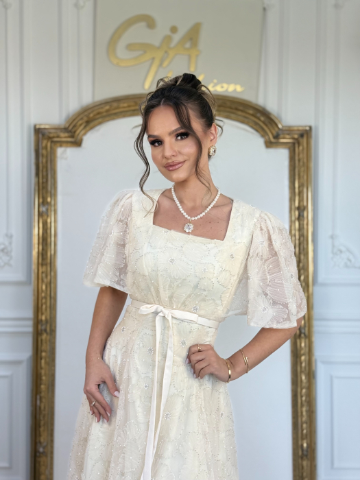 Rochie Vessisa Beige [4]