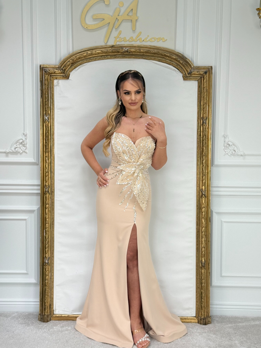 Rochie Wamilla NUDE GOLD [9]
