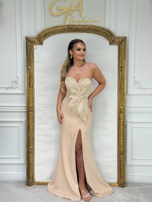Rochie Wamilla NUDE GOLD [7]