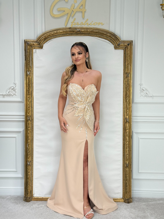 Rochie Wamilla NUDE GOLD [6]