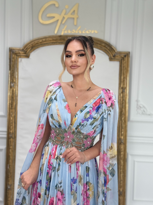 Rochie Zalely BLUE PINK [2]
