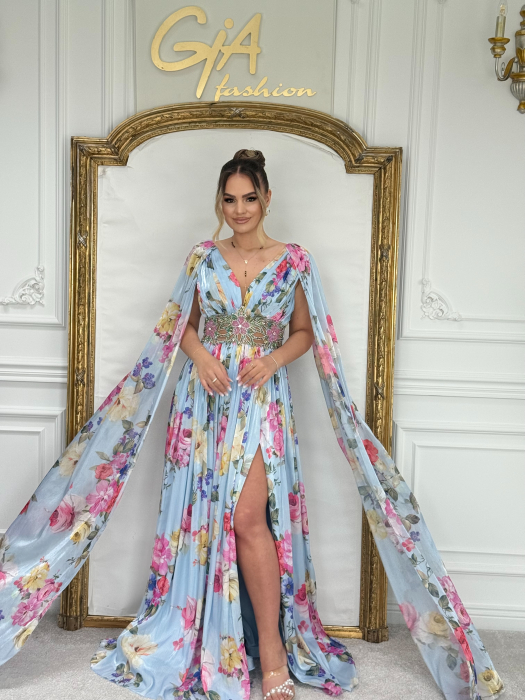 Rochie Zalely BLUE PINK [6]