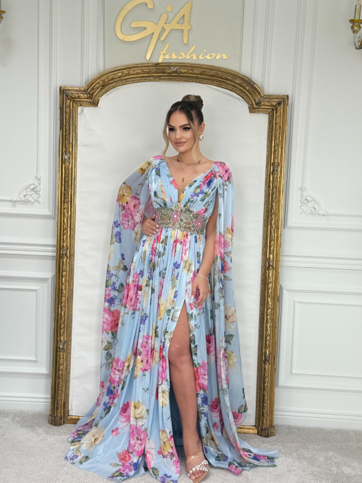 Rochie Zalely BLUE PINK [3]