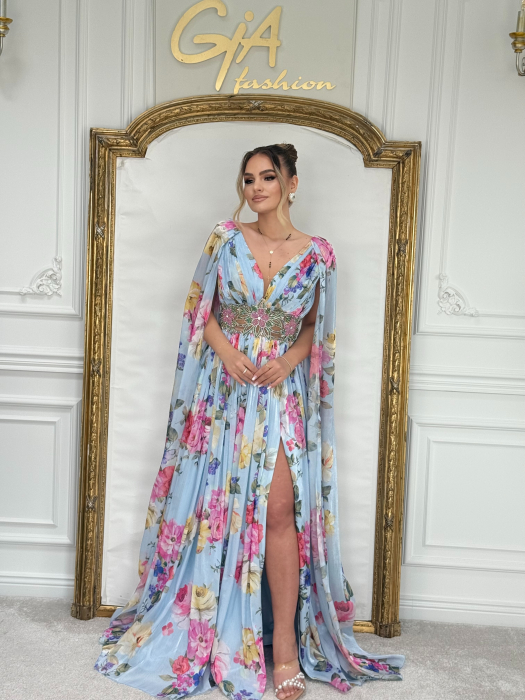Rochie Zalely BLUE PINK [7]