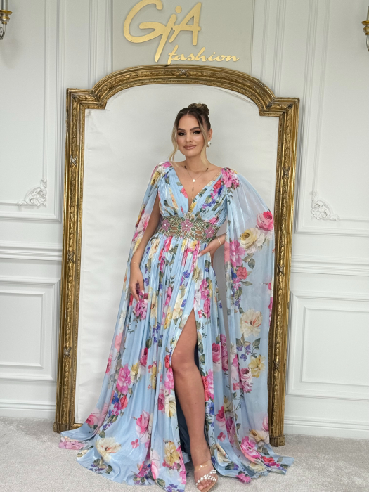Rochie Zalely BLUE PINK [5]
