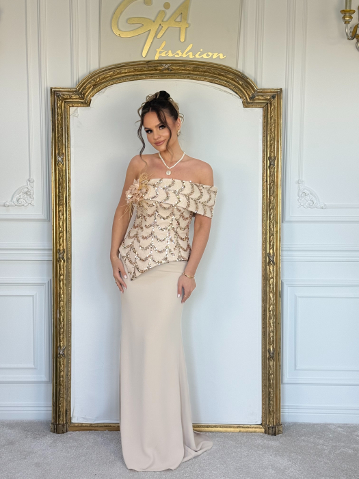 Rochie Zalley Beige [3]