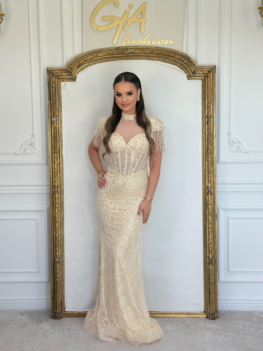 Rochie Zanella Crem [8]
