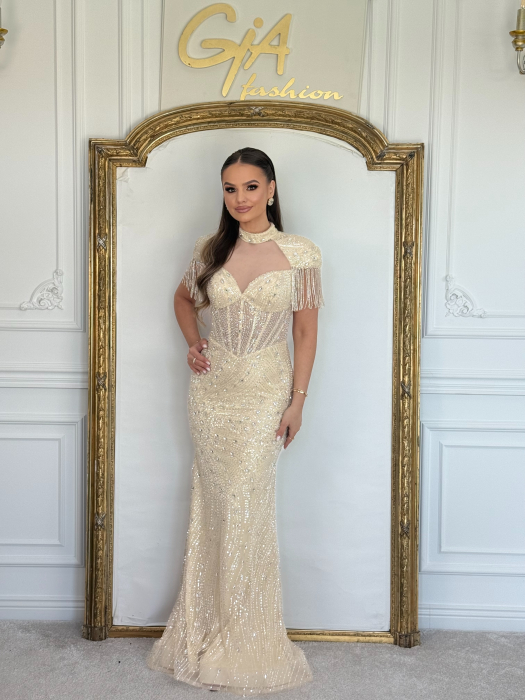 Rochie Zanella Crem [7]