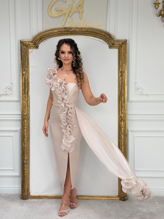 Rochie Zellada Beige [4]