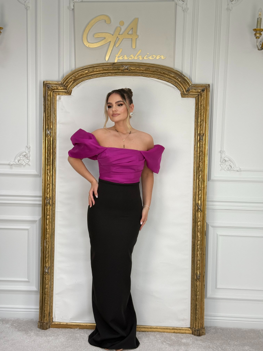 Rochie Zelleay BLACK PURPLE [6]