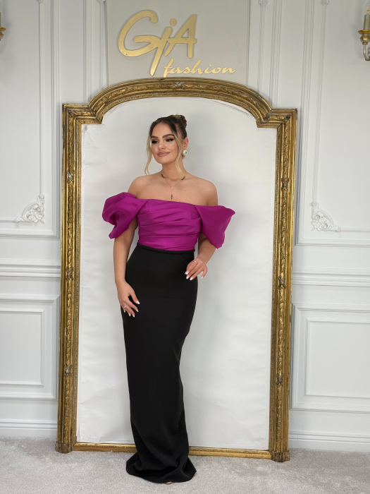 Rochie Zelleay BLACK PURPLE [5]
