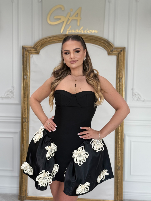 Rochie Zellia BLACK AND WHITE [2]