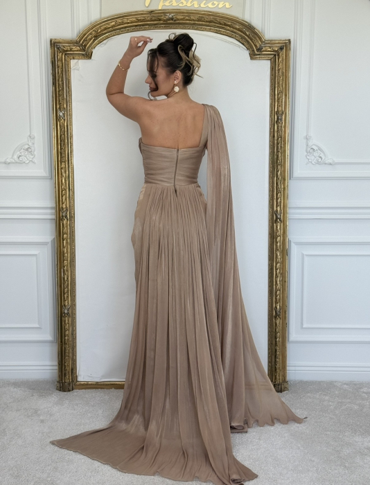 Rochie Zellia Beige [7]