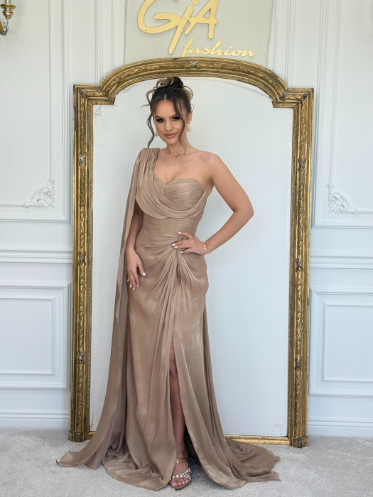 Rochie Zellia Beige [5]