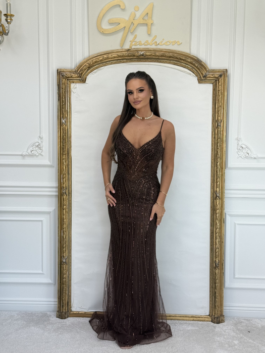 Rochie Zellina Brown [5]
