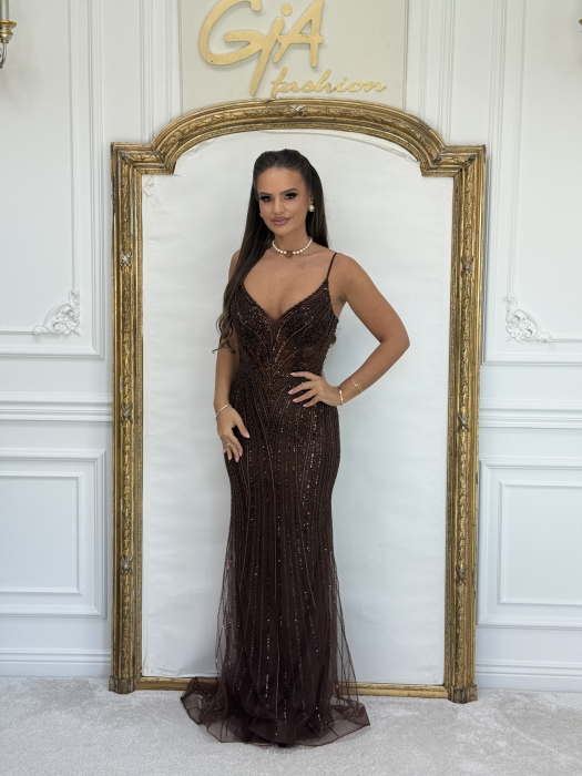 Rochie Zellina Brown [6]