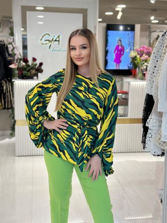 Bluze - Bluza Green Pantery