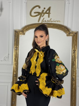 Bluze - Camasa cu Motive Traditionale Felly