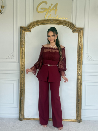 Compleuri elegante - Compleu Adillia Bordo