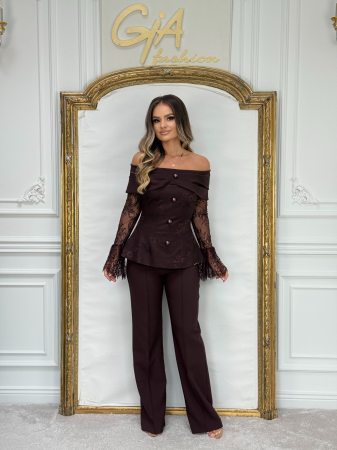 Compleuri elegante - Compleu Ezissea brown