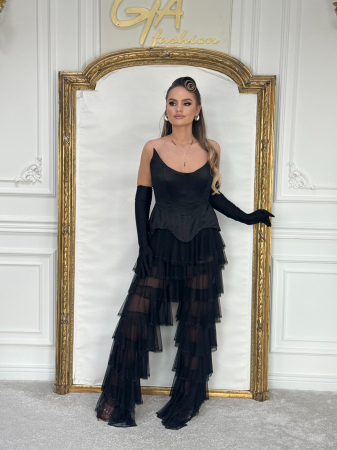 Corset Rellia cu mănuși BLACK [2]