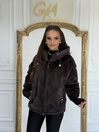 Geci - Geaca Arisia DarkBrown