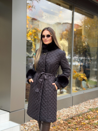 Geaca cu Blana Ecologica Adille [3]