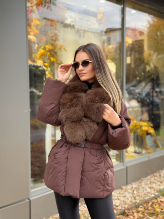 Geaca cu Blana Naturala Ekallia [4]