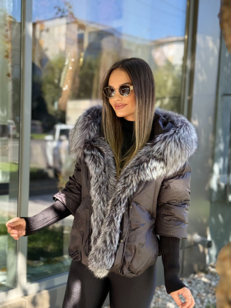 Geaca cu Blana Naturala Zellea [4]