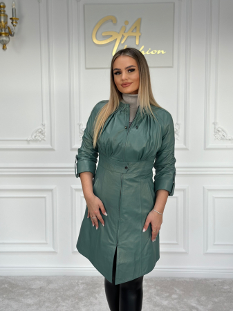 Geci - Geaca de Piele Green