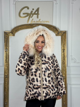 Geaca Flo&Clo cu Blana Naturala Karemi [1]