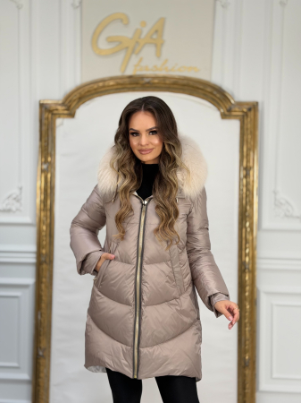 Geci - Geaca cu Blana Naturala Riania