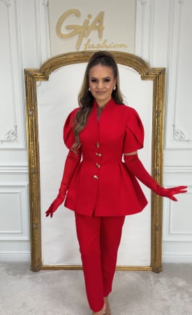 Accesorii - Manusi Satin Avella Red