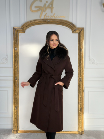 Palton cu Blana Naturala Adenella [4]