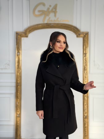 Palton cu Blana Naturala Cazellia [4]