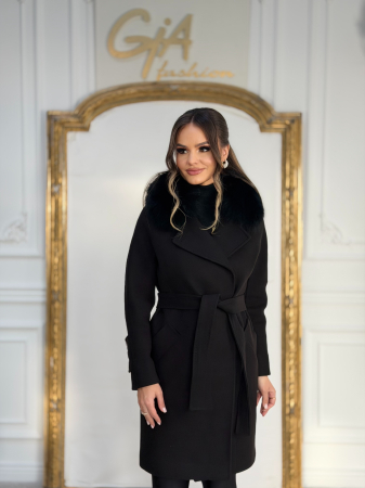 Paltoane - Palton cu Blana Naturala Cazellia