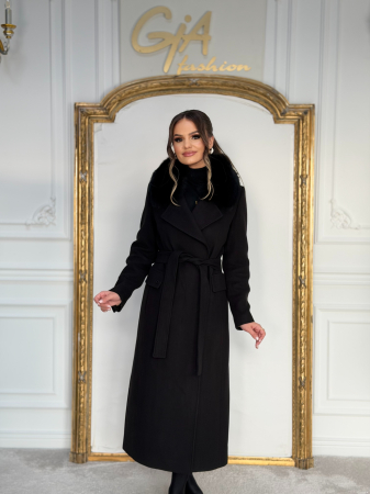 Palton cu Blana Naturala Cellea [7]