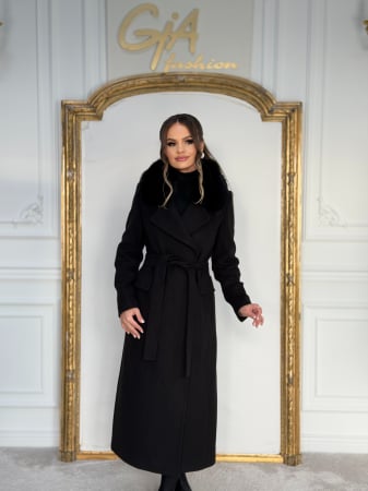 Paltoane - Palton cu Blana Naturala Cellea