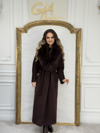 Paltoane - Palton cu Blana Naturala Gessela ( Livrare 10 zile )