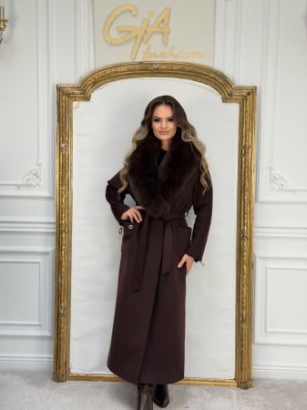 Paltoane - Palton cu Blana Naturala Gessela