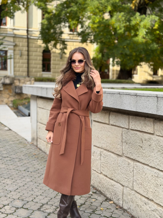 Palton cu Blana Naturala Hemallia [8]