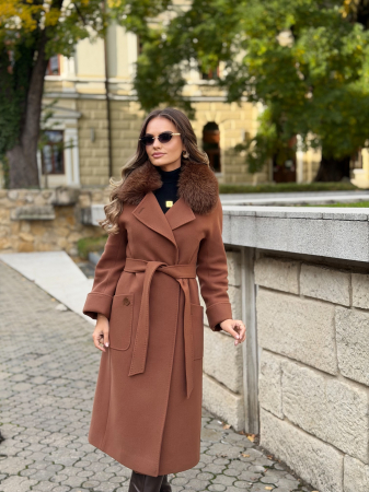 Palton cu Blana Naturala Hemallia [9]