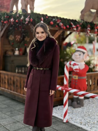 Paltoane - Palton cu Blana Naturala Kamissa