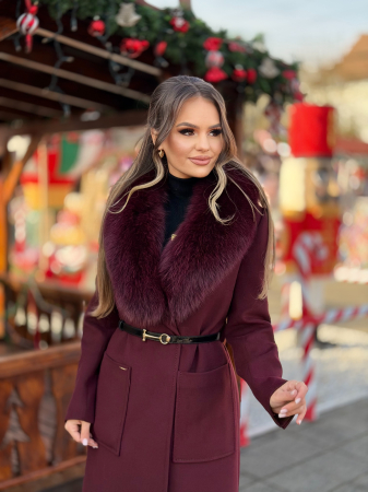 Palton cu Blana Naturala Kamissa [1]