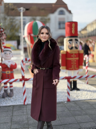 Palton cu Blana Naturala Kamissa [3]