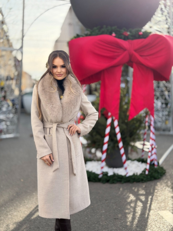 Palton cu Blana Naturala Rellea [7]