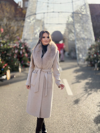 Palton cu Blana Naturala Rellea [6]