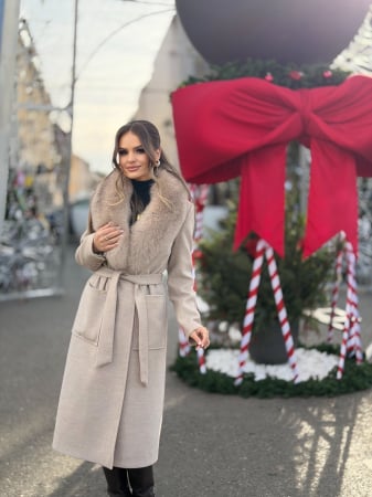 Palton cu Blana Naturala Rellea [3]