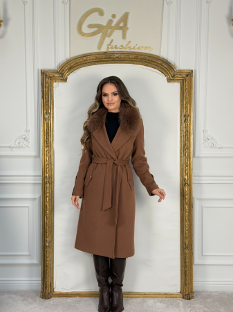 Palton cu Blana Naturala Sevella [6]