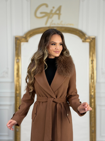 Palton cu Blana Naturala Sevella [3]